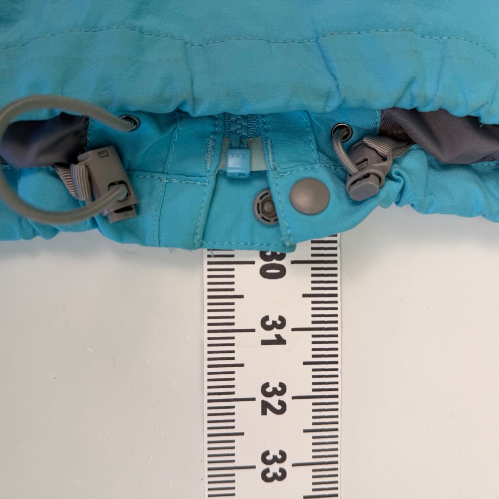 The North Face Girls S Hyvent Tri-Climate Jacket Aqua Blue White Full Zip Hooded - Picture 13 of 14